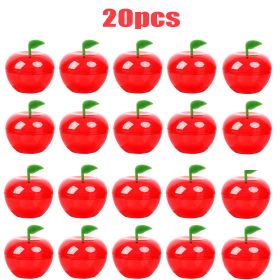 20 Pcs Mini Shaped Boxes Plastic Red Design Candy Jar Cute Toy Gift Filled Containers For Back To School Wedding Christmas Party Favor Decoration Teac