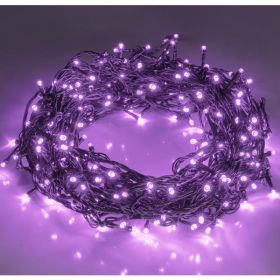 200pcs 66ft Halloween Fairy String Lights 8 Lighting Modes Mini Plug-in String Lights Indoor And Outdoor Christmas Garden Wedding Party Decoration Pur