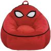Marvel Spiderman Compressed Foam Bean Bag Chair for Kids, Red