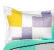[Wonderful Melody] 3PC Vermicelli - Quilted Patchwork Quilt Set (Full/Queen Size)