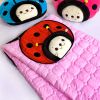 [Sirotan - Ladybug Red] Blanket Pillow Cushion / Travel Pillow Blanket (39.4 by 59.1 inches)