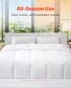 Comforter Duvet Insert 88 x 88 in Queen Size Down Alternative Comforter 4 Tabs