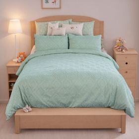 Bohemian Style Quilt Cover Set, Cut Flower Quilt Cover,  Tufted Quilt Cover Three-piece Set, One Quilt Cover And Two Pillowcases,  Washable And Machin (Option: 263cmx229cm)