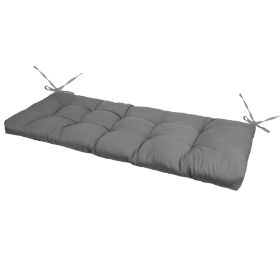 1Pc Bench Seat Cushion For Indoor Outdoor Furniture Water-Resistant Or Non-Water-Resistant Options 8CM Or 10CM 51.18 X 19.68IN For Garden Patio Balcon (Option: Normal 8CM Grey)