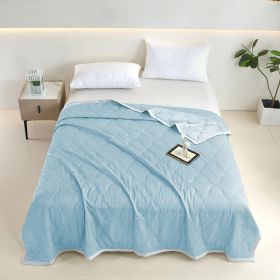 1pc Innovative Soundwave Design Ultra Soft Thin Quilt, Cozy & Breathable All-Season Reversible Comforter For Hot Sleepers, Ideal Lightweight Bedding F (Option: 200X230cm)