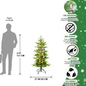 4.5.6.7ft PE  PVC Mixed Tree Memory Wire (Option: 4foot memory wire)