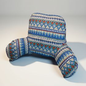 1pc Bohemian Reading Pillow With Armrests, Back Support Cushion For Reading And TV Viewing, , Multi-functional Pillow For Bed, Sofa, Chair, Office And (Option: 55X20X35cm)