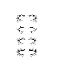 Halloween Eyeliner Stick Scary Fashion Party Makeup Kit Bat Spider Decorative Eyeliner Eyeshadow Stick (Option: 3pcs)