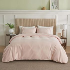Serta Simply Clean Solid Duvet cover  King (Color: Pink, size: Queen)