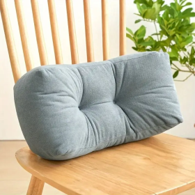 Lumbar Pillow 1PC (Color: Blue)